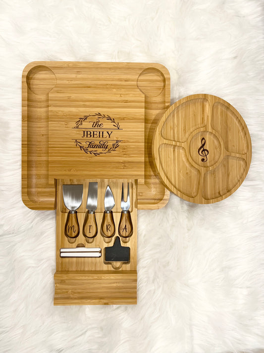 Bamboo Cheeseboard Set